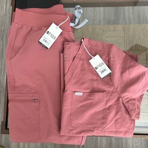 Figs Catarina Slim top in XL, Figs High Waisted Slim Yola pants in XL tall